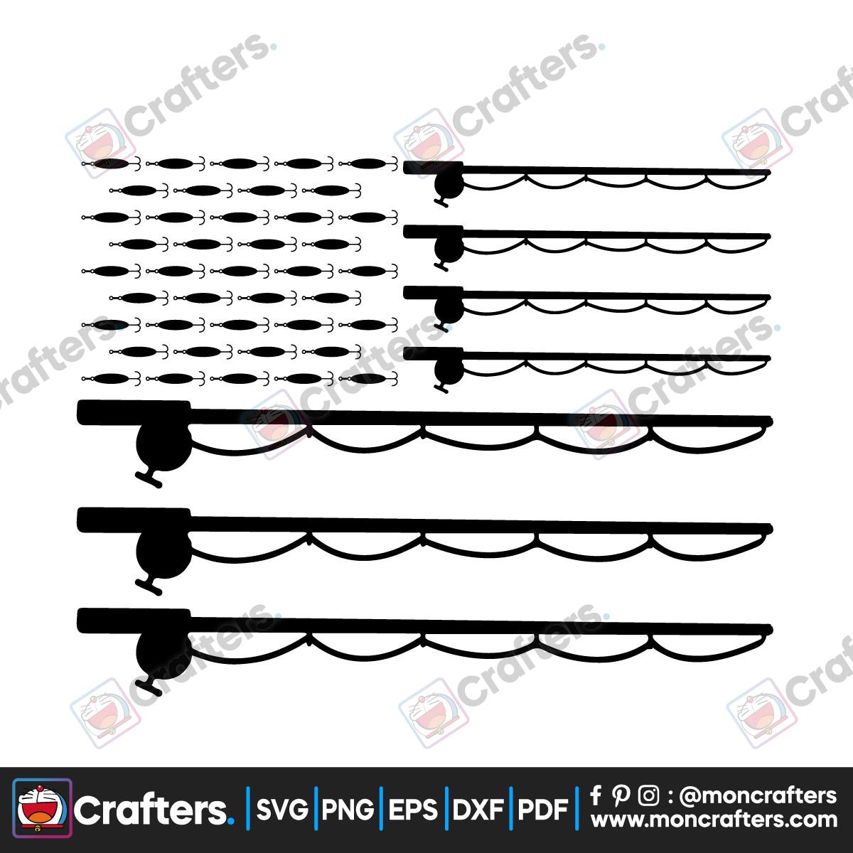 St Croix Ice Fishing Rods Buy Fishing Rod Flag Svg Png Online In