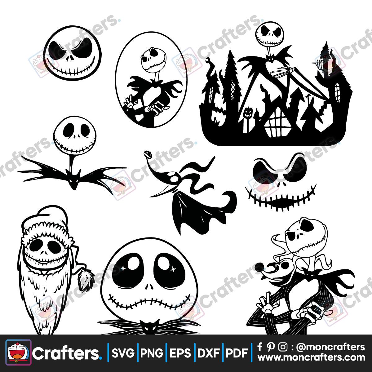 Jack Skellington Svg, Nightmare Before Christmas Svg