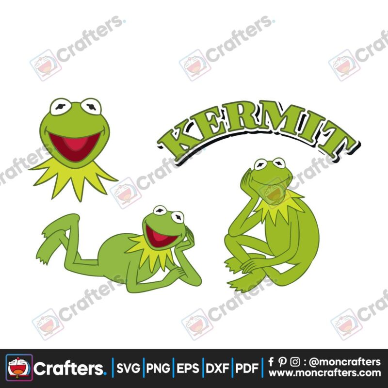 Kermit svg, Kermit the frog face svg, Vector kermit the frog, Digital