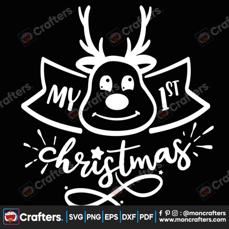 my-1st-christmas-reindeer-svg-christmas-svg-reindeer-svg-christmas-memories