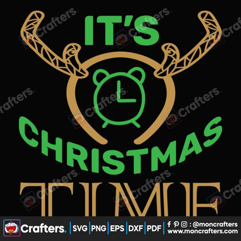 its-christmas-time-reindeer-svg-christmas-svg-time-svg-reindeer-svg-christmas-clock