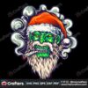 zombie-skull-santa-claus-svg-christmas-svg-santa-face-svg
