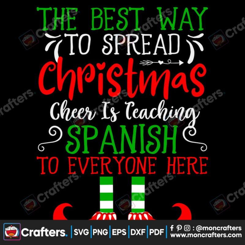 the-best-way-to-spread-christmas-cheer-is-teaching-spanish-to-everyone-here-svg