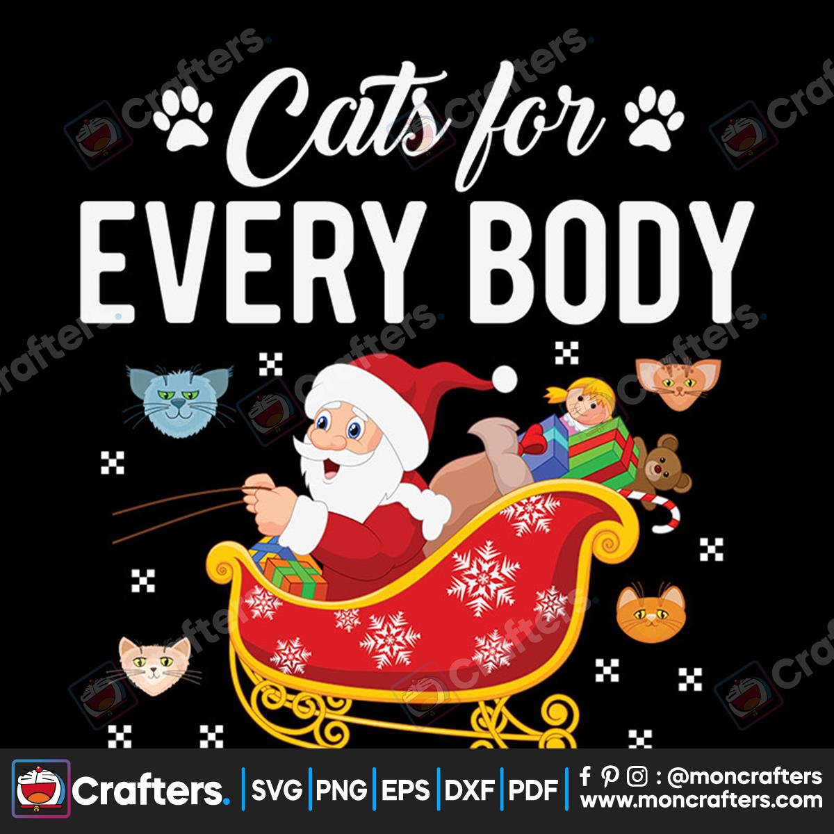 Cats For Everybody Svg Instant Download