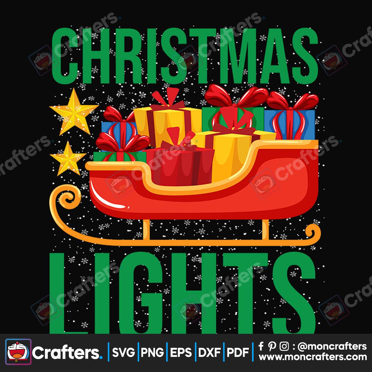 Christmas Lights Svg Instant Download Instant Download