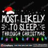 most-likely-to-sleep-through-christmas-svg-christmas-svg-sleep-svg