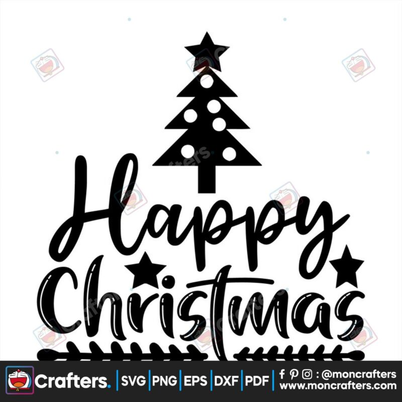 happy-christmas-black-svg-christmas-svg-pine-trees-svg-merry-christmas-svg