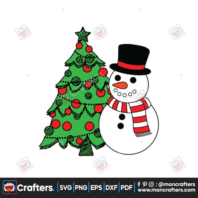 snowman-and-christmas-tree-svg-christmas-svg-snowman-svg-christmas-tree-svg-christmas-lights-svg