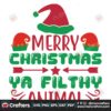 merry-christmas-ya-filthy-animal-svg-christmas-svg-merry-christmas-svg