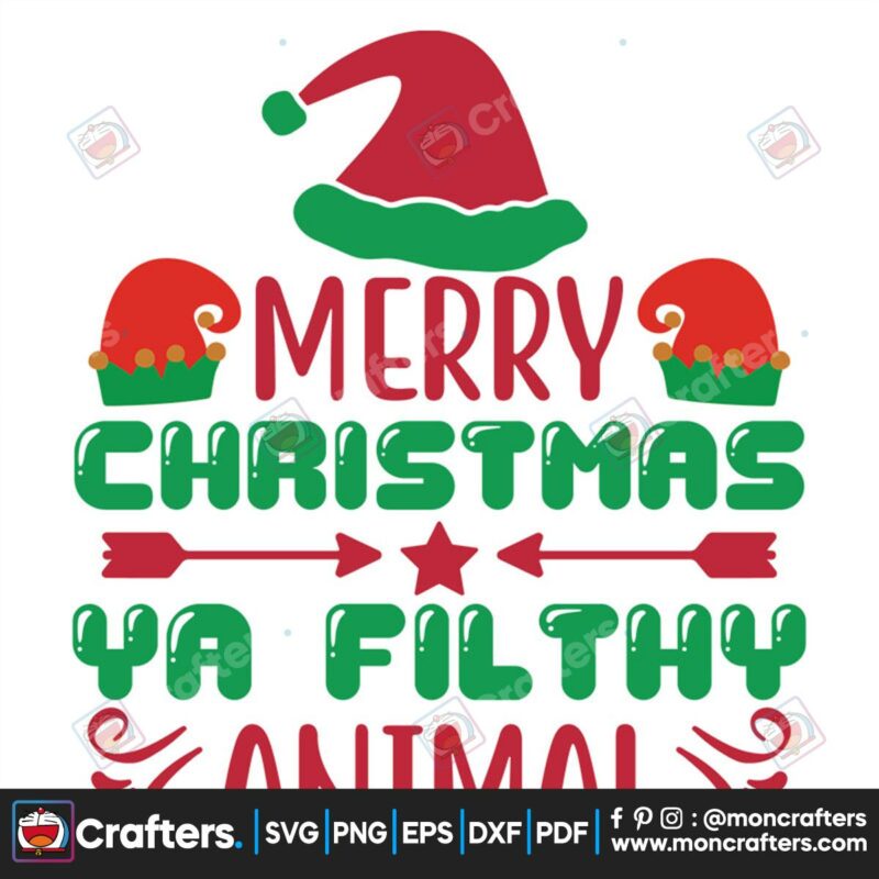 merry-christmas-ya-filthy-animal-svg-christmas-svg-merry-christmas-svg