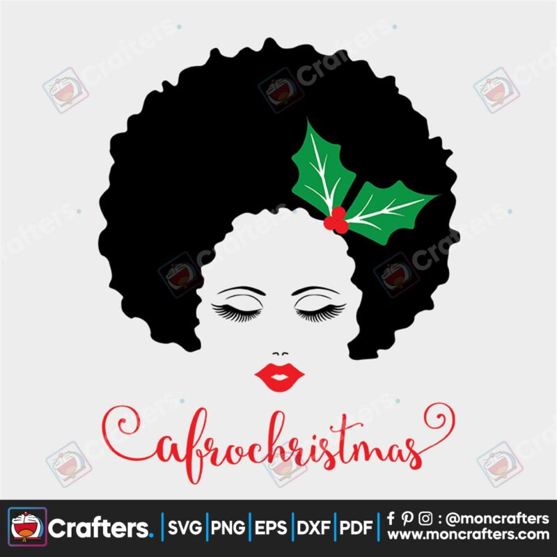 afro-christmas-svg-christmas-svg-black-women-svg-holly-svg