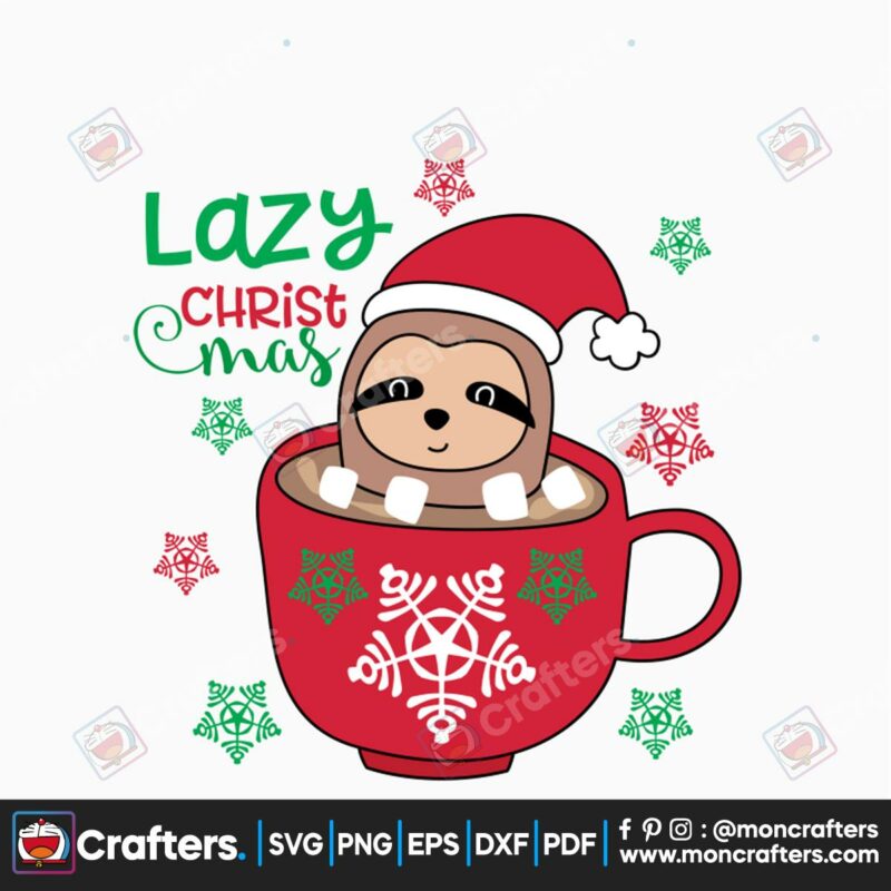lazy-christmas-svg-christmas-svg-cute-sloth-lazy-svg-hot-cocoa-svg