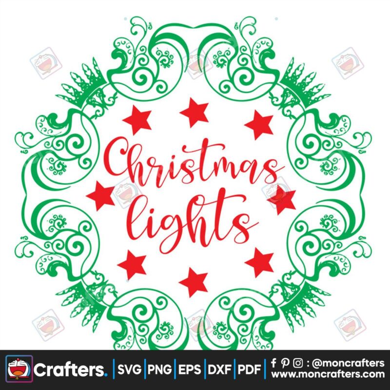 christmas-lights-laurel-wreath-svg-christmas-svg-christmas-lights-svg
