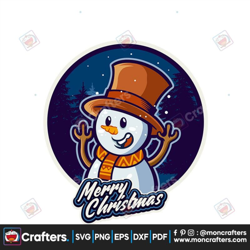 cute-snowman-smile-merry-christmas-svg-christmas-svg-cute-snowman-svg
