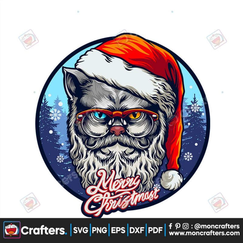 grey-cat-face-merry-christmas-svg-christmas-svg-grey-cat-face-svg