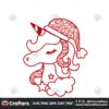 christmas-unicorn-face-with-mandala-svg-christmas-svg-unicorn-face-svg