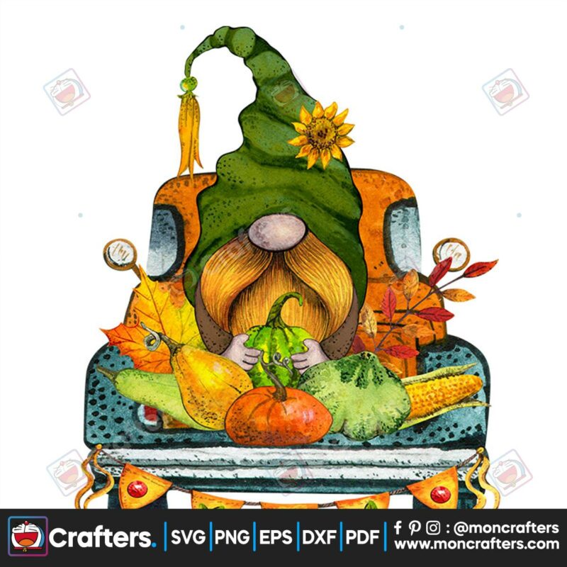 gnome-pumpkin-fall-truck-png-thanksgiving-png-gnome-png-thankful-png
