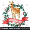 reindeer-laurel-wreath-merry-christmas-png-christmas-png-laurel-wreath-png