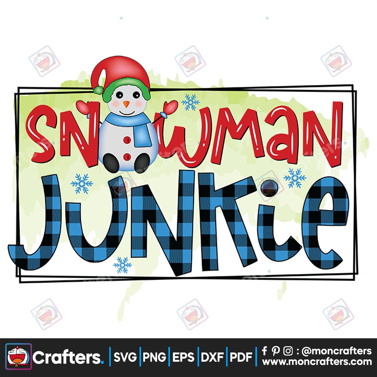 Snowman Junkie Png Instant Download