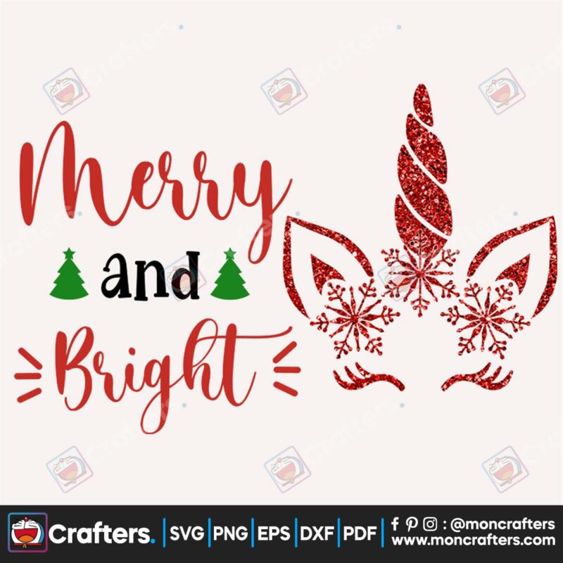 merry-and-bright-svg-christmas-svg-unicorn-svg-bright-svg-merry-christmas-svg