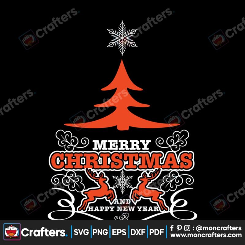merry-christmas-pine-tree-and-reindeer-svg-christmas-svg-merry-christmas-svg