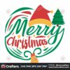 merry-christmas-and-santa-hat-svg-christmas-svg-santa-hat-svg