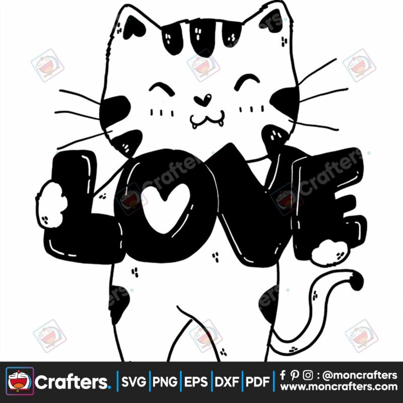 cute-cat-with-love-word-svg-valentine-svg-cartoon-svg-cat-svg-word-svg