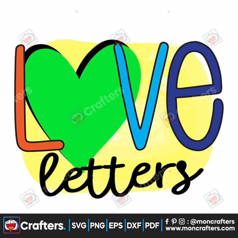 love-letters-and-green-heart-svg-valentine-svg-love-letters-svg