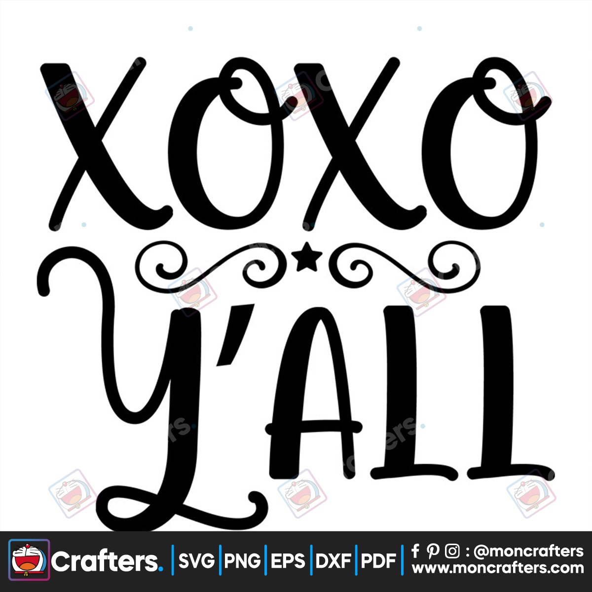 Xoxo Y’all Valentine Svg Instant Download