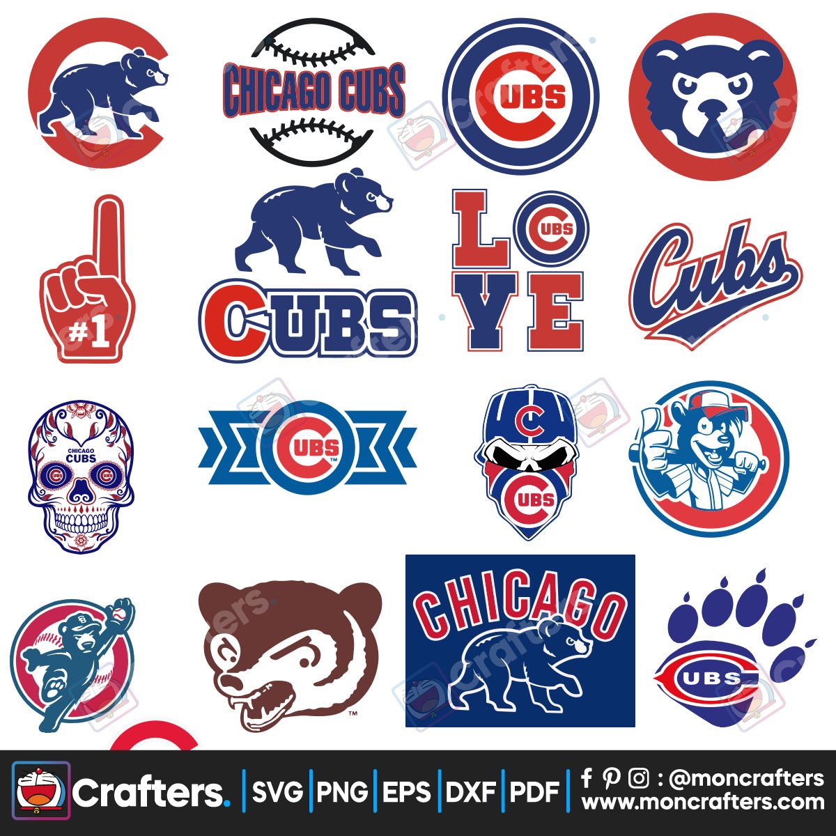 Chicago Cubs Bundle Svg Instant Download Instant Download