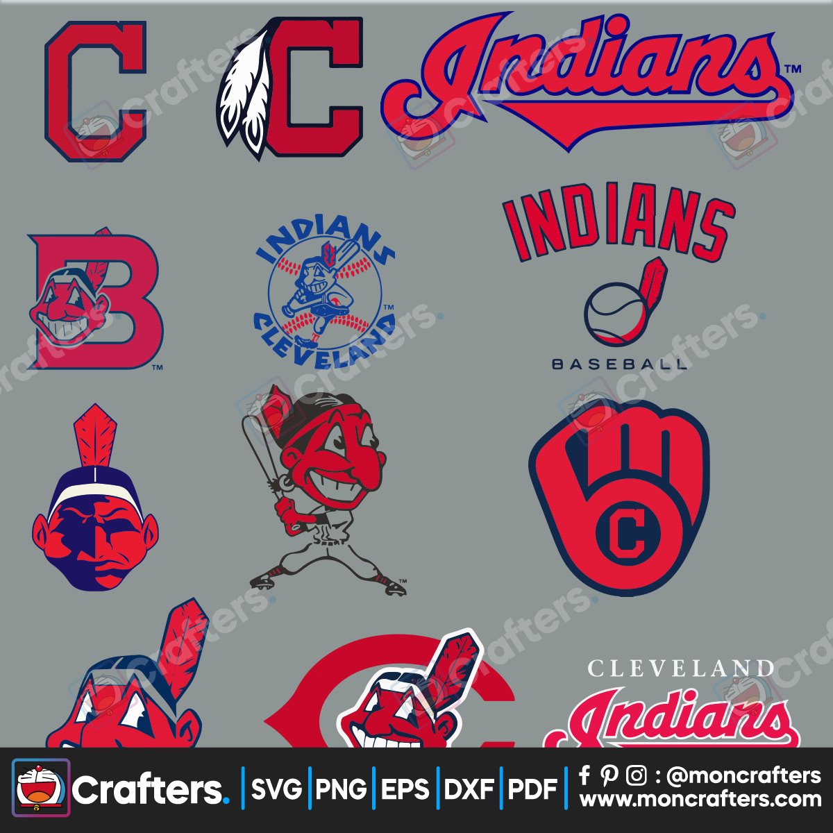 CCleveland Indians Bundle Svg Instant Download Instant Download