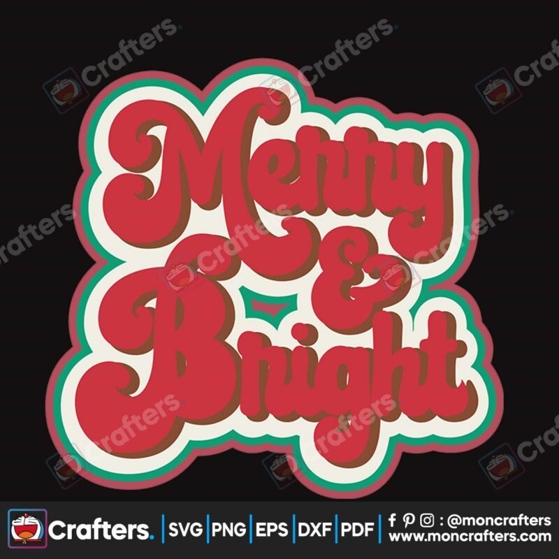 retro-christmas-merry-and-bright-svg-christmas-svg-retro-christmas-svg