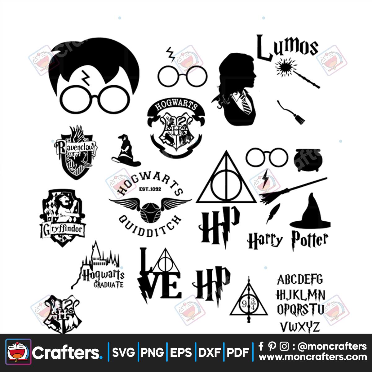 Harry Potter Bundle Svg, Trending Svg, Harry Potter, Harry Svg, Potter ...