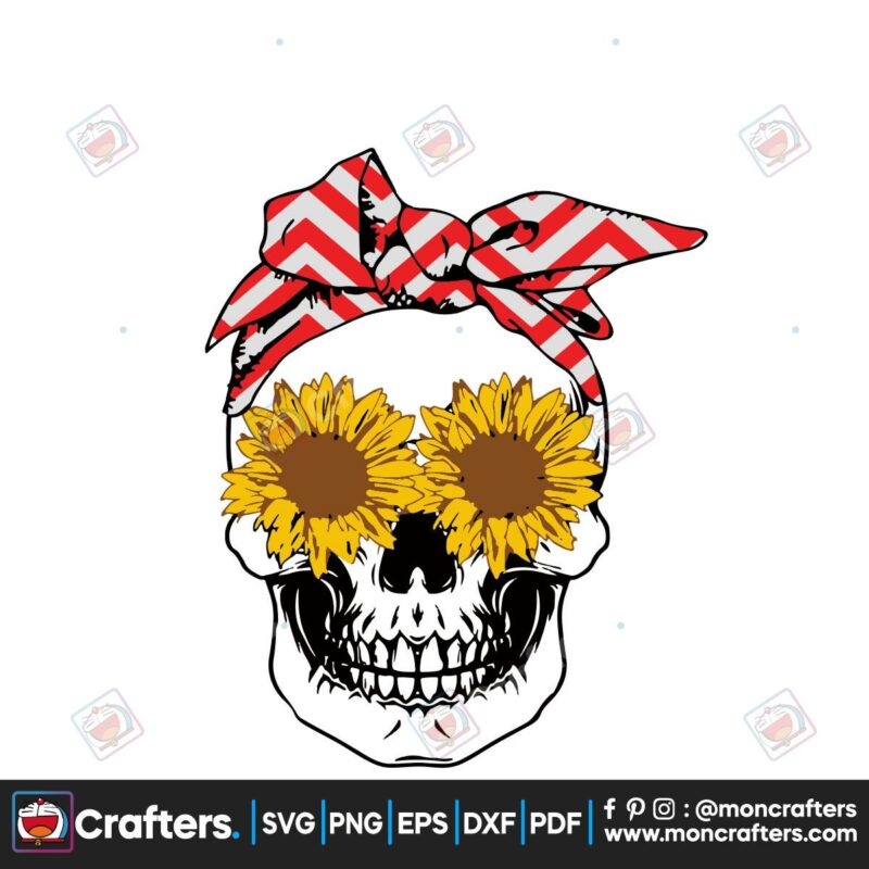 sunflower-skull-red-ribbon-svg-trending-svg-skull-svg-sunflower-skull-svg-sunflower-svg-skull-vector-ribbon-svg-red-ribbon-svg-svg-cricut-svg-design