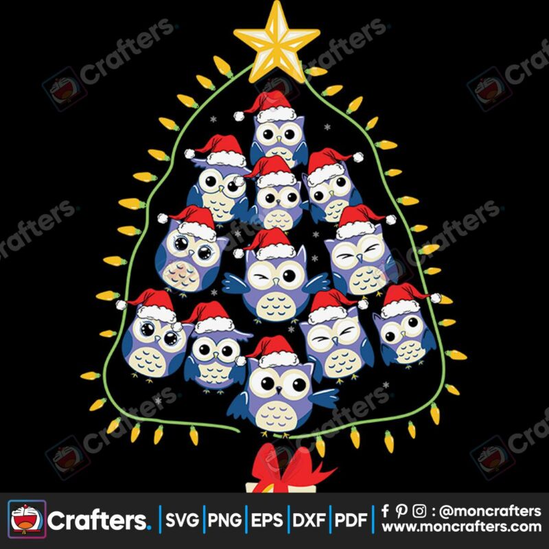 christmas-owl-tree-svg-christmas-svg-owls-tree-svg-christmas-lights-tree-svg