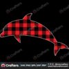 christmas-red-plaid-dolphin-svg-christmas-svg-red-plaid-dolphin-svg