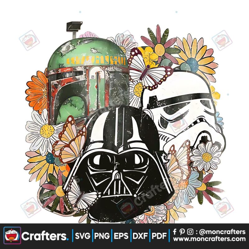 floral-star-war-png-darth-vader-stormtrooper-n-boba-fett-png