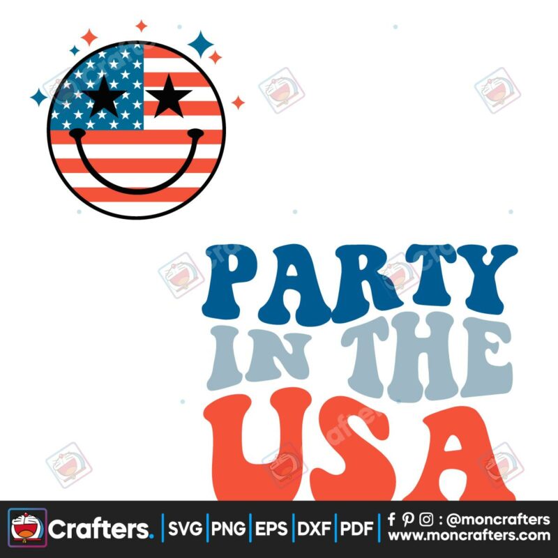 party-in-the-usa-american-flag-svg-graphic-design-files