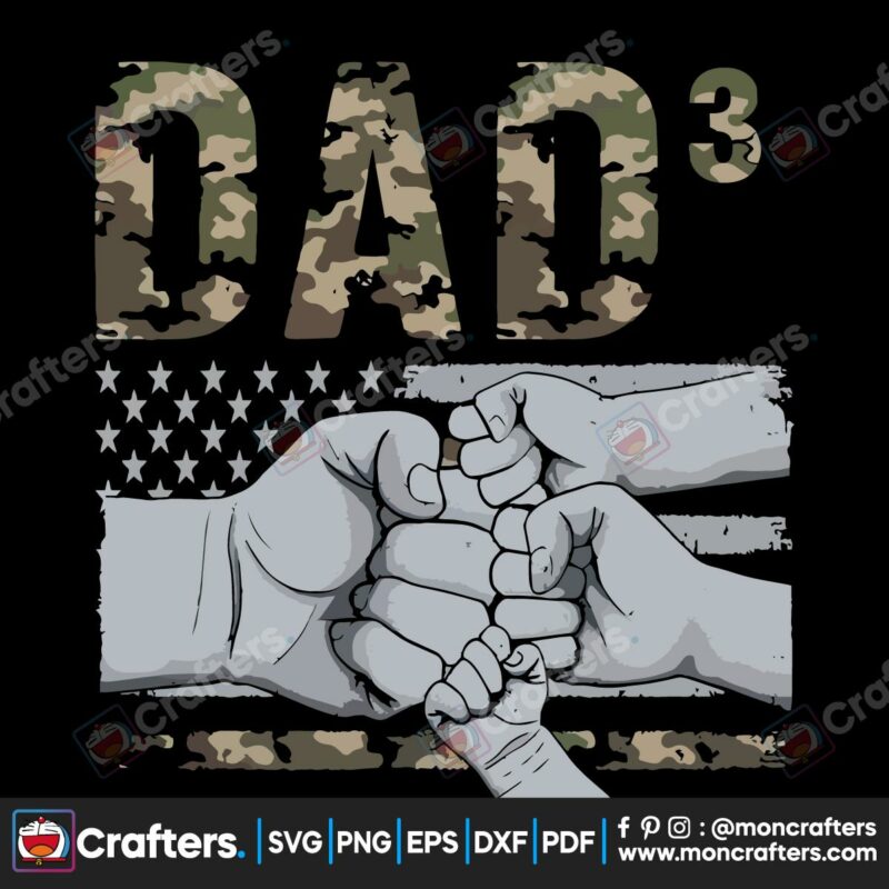 personalized-dad-raised-fist-bump-camo-american-dad-svg