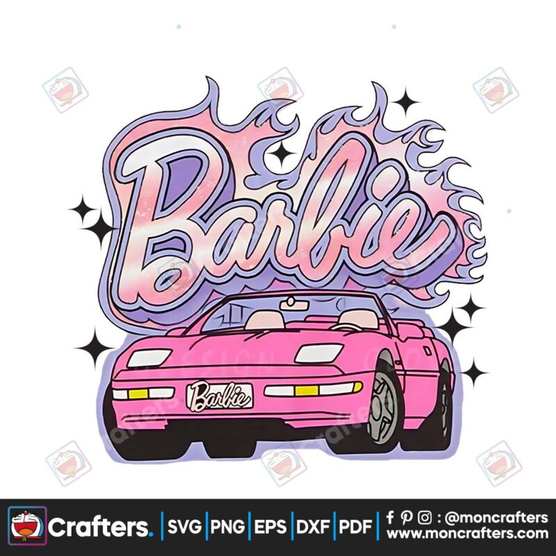 glitter-car-party-girls-barbie-movie-png-sublimation-download