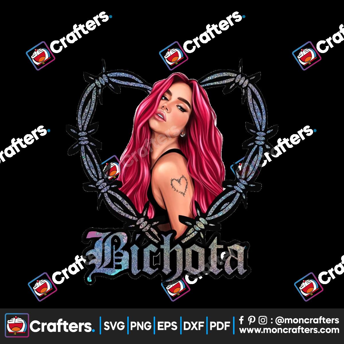 READY TO PRESS Karol G Red Hair Sublimation Prints only, bichota ...