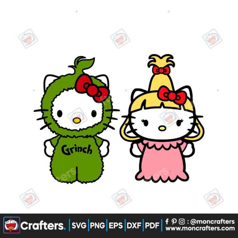 grinch-cindylou-christmas-hello-kitty-svg