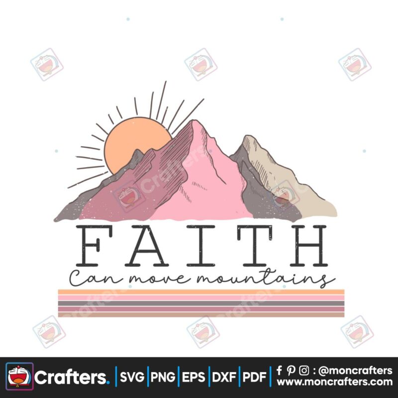 retro-faith-can-move-mountain-svg