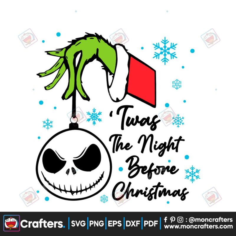the-night-before-christmas-grinch-hand-svg