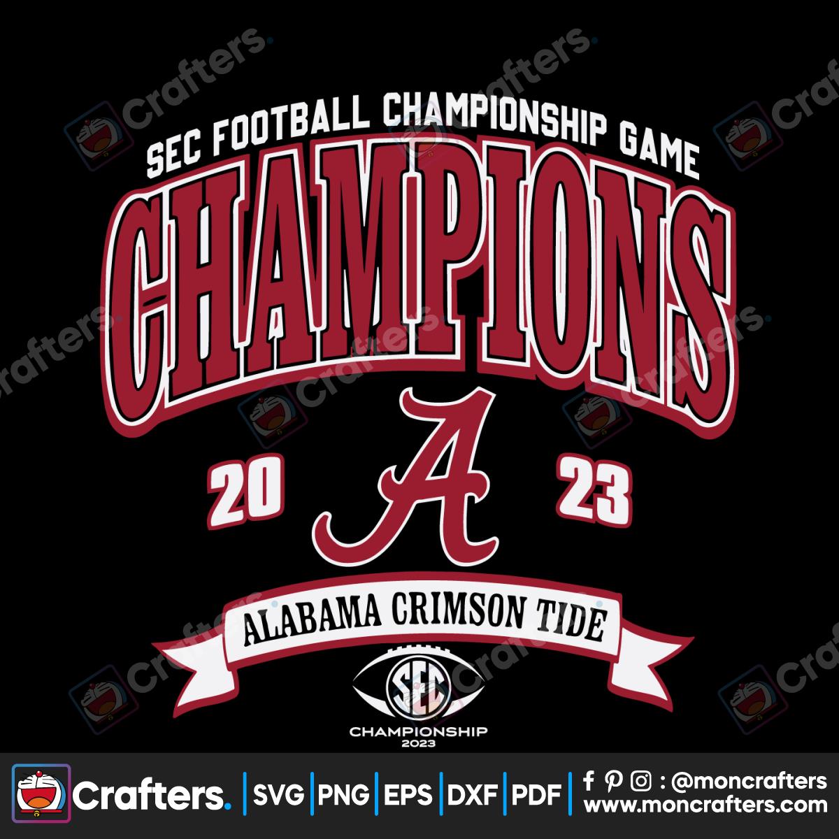 DEC Football Championship Alabama Svg Instant Download