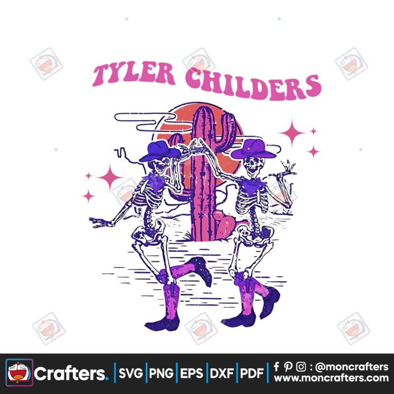 tyler-childers-skeleton-neon-boho-style-png-silhouette-file