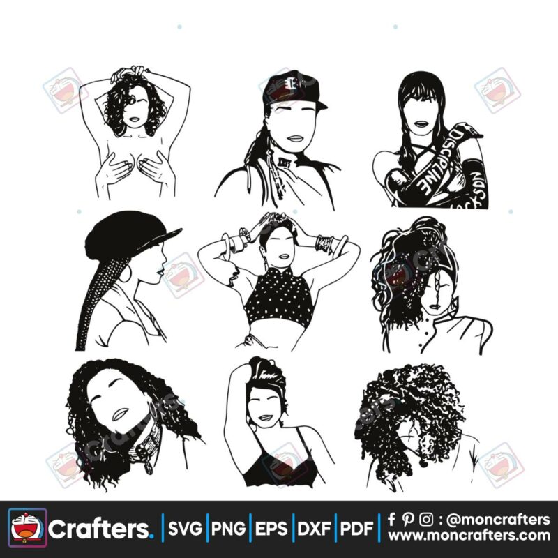 together-again-tour-2023-janet-jackson-silhouette-svg-file