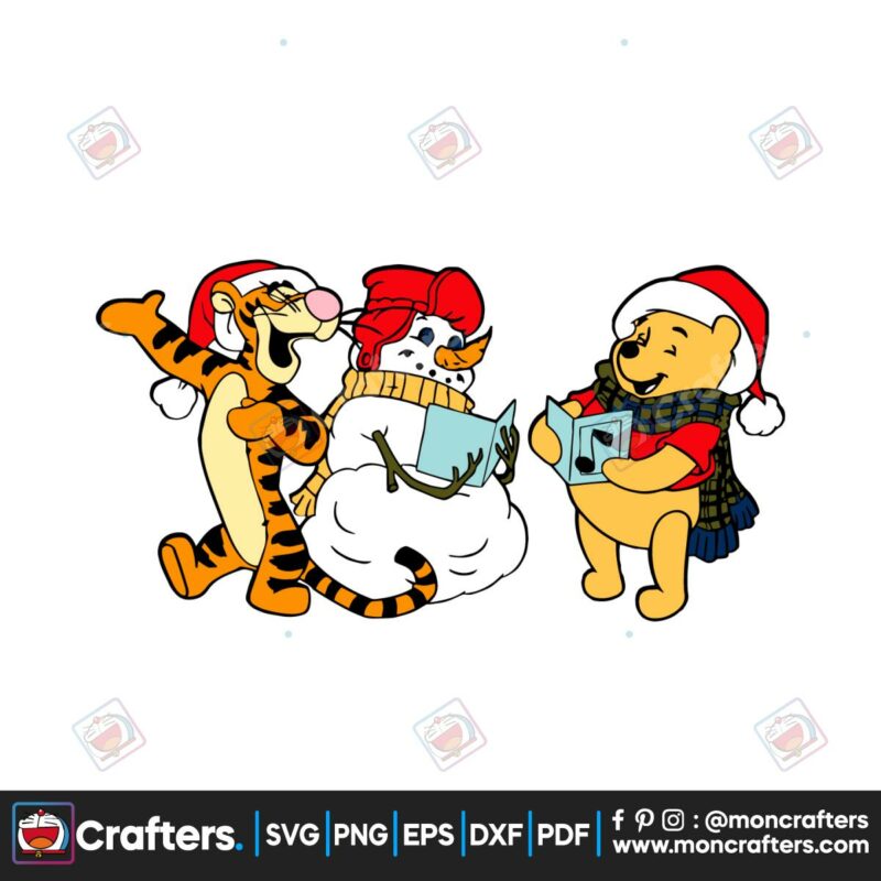 winnie-the-pooh-and-friends-christmas-svg