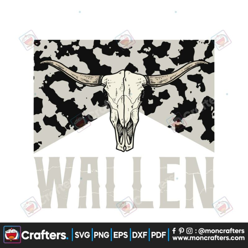 wallen-bullhead-cowboy-wallen-svg-graphic-design-file