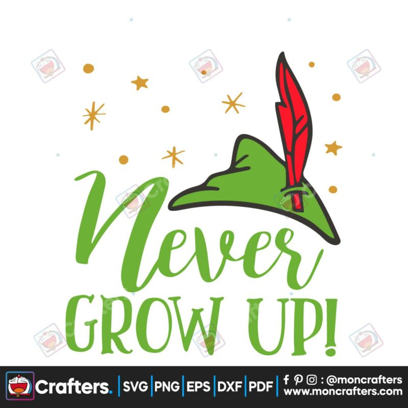 vintage-disney-cartoon-peter-pan-never-grow-up-svg-cricut-file